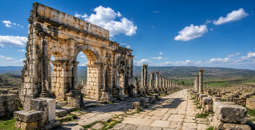 Volubilis Visit DUring the transfer